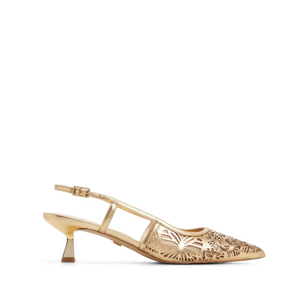 Χρυσή εξώφτερνη γόβα ELEGANT