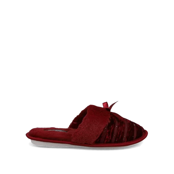 Μπορντώ γυναικεία παντόφλα