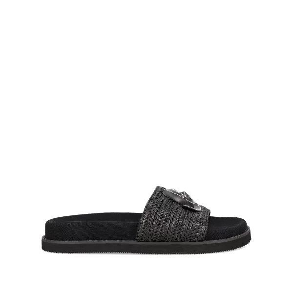 Μαύρο footbed σανδάλι