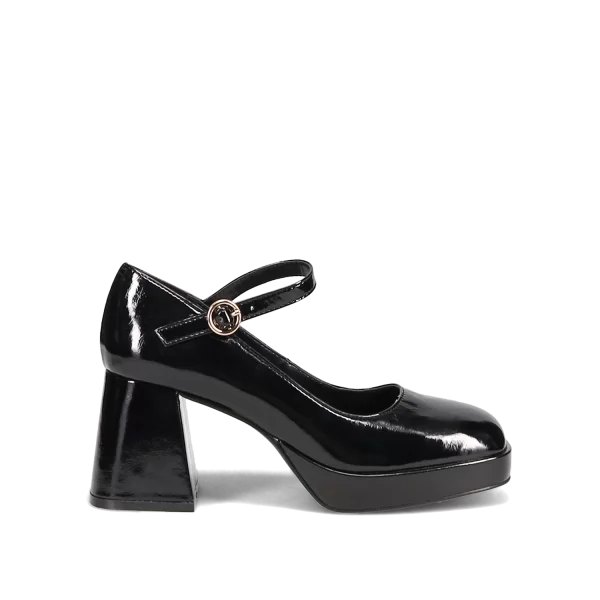 Μαύρη λουστρινένια γόβα