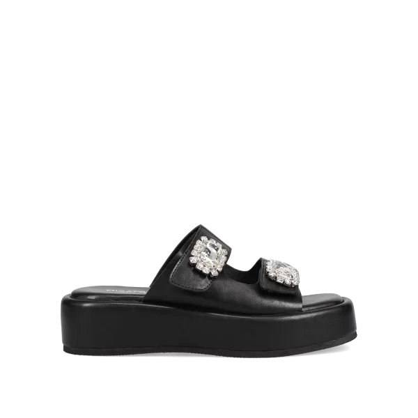 Μαύρο flatform σανδάλι