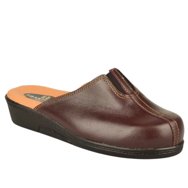 Γυναικείες Δερμάτινες Παντόφλες | Υφαντίδης | Ανατομικές | 110437 | Μπορντό