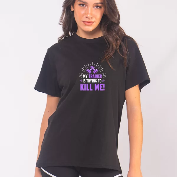 C1117 | My Trainer - Tee Μαύρο C1117