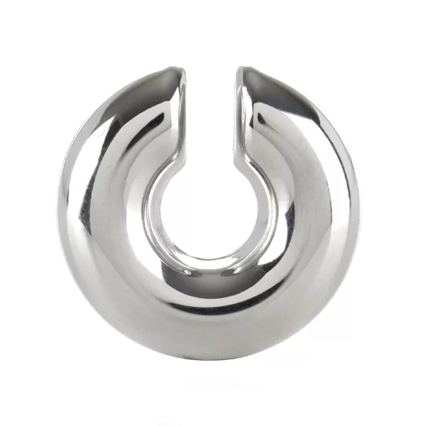 Jt Εντυπωσιακό ατσάλινο chunky ear cuff σκουλαρίκι Ασημί