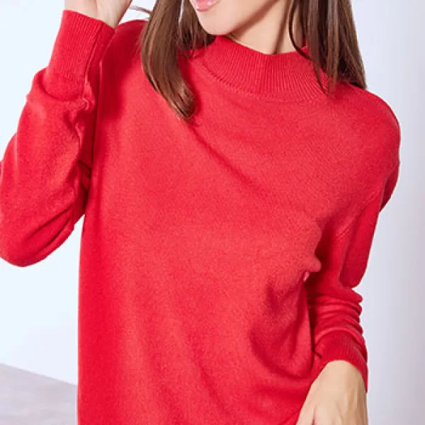 Πουλόβερ με βισκόζη WT9844.4361+4