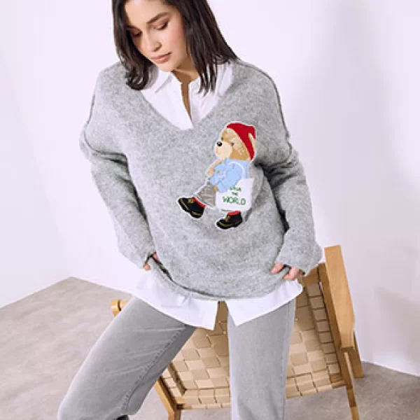 Πουλόβερ με αρκουδάκι SQ7578.4231+2