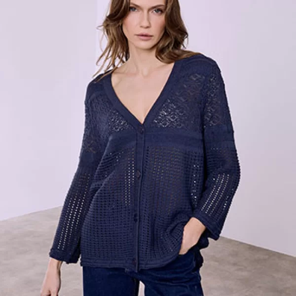 Ζακέτα διάτρητη με βισκόζη SQ7616.5535+4