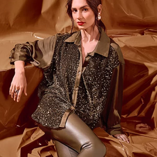 Πουκάμισο με συνδυασμό υφασμάτων WT7569.3149+2