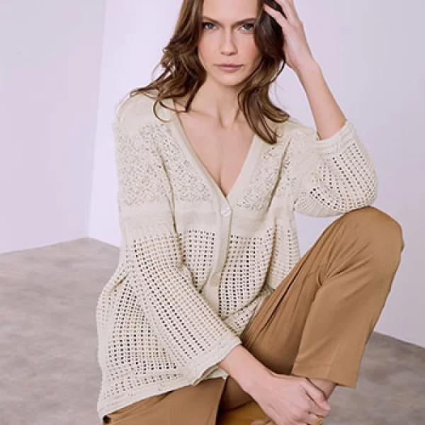 Ζακέτα διάτρητη με βισκόζη SQ7616.5535+3