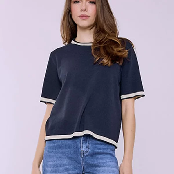 Τοπ πλεκτό κοντομάνικο SQ7583.4120+6