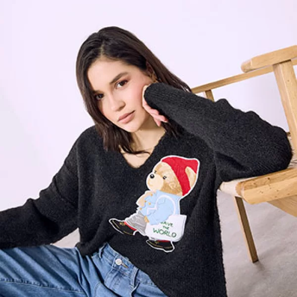 Πουλόβερ με αρκουδάκι SQ7578.4231+1