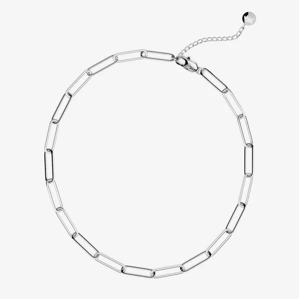 Κολιέ FURIOSA® Paperclip Fire Chain - 40+5 cm Silver Universal