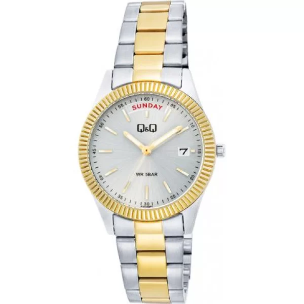 Ρολόι Γυναικείο Δίχρωμο Stainless Steel Q&Q A15A-002PY