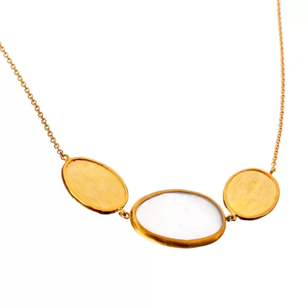 Κολιέ Χειροποίητο κ14 σε Κίτρινο με φίλντισι Gatsa ΚΛ1550