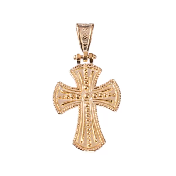 Σταυρός Βυζαντινού τύπου Επίχρυσος 925 Gatsa ST450