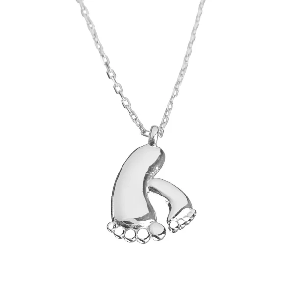 Κολιέ Πατούσες Ασημί 925 42-45cm Karati 7915w