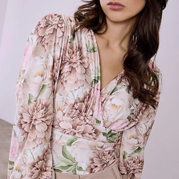 Κορμάκι φλοράλ με σούρες SQ9875.4078+2