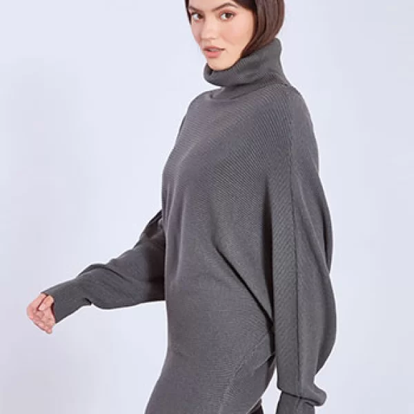 Ζιβάγκο ριπ με μανίκι νυχτερίδα WT1019.9809+1