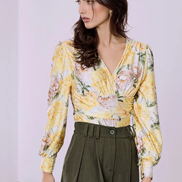 Κορμάκι φλοράλ με σούρες SQ9875.4078+1