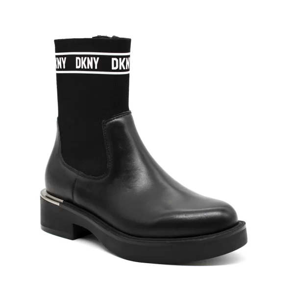 Γυναικεία Δερμάτινα Tully Μποτάκια Μαύρα DKNY K3317661-BLACK
