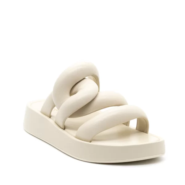 Γυναικείες Δερμάτινες Versus Combo C Παντόφλες Μπεζ Ash SS22M13602300-Talc