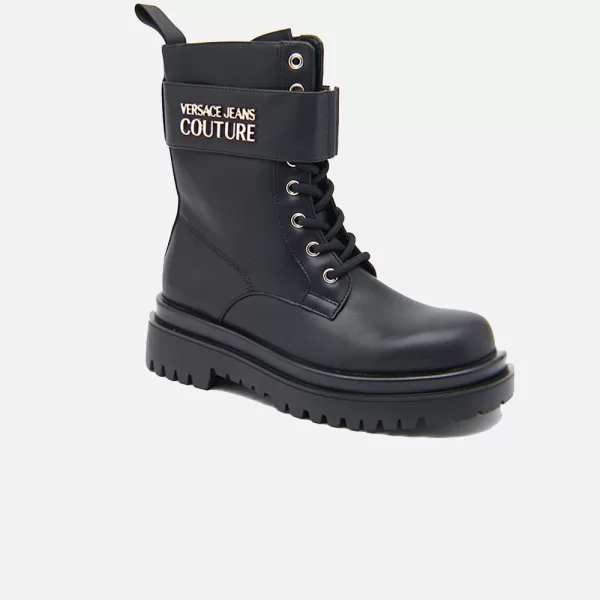 VERSACE JEANS FONDO DREW DIS. 75 H. TACCO 55MM PU ΠΑΠΟΥΤΣΙ ΓΥΝΑΙΚΕΙΟ 73VA3S6471570-899 Black