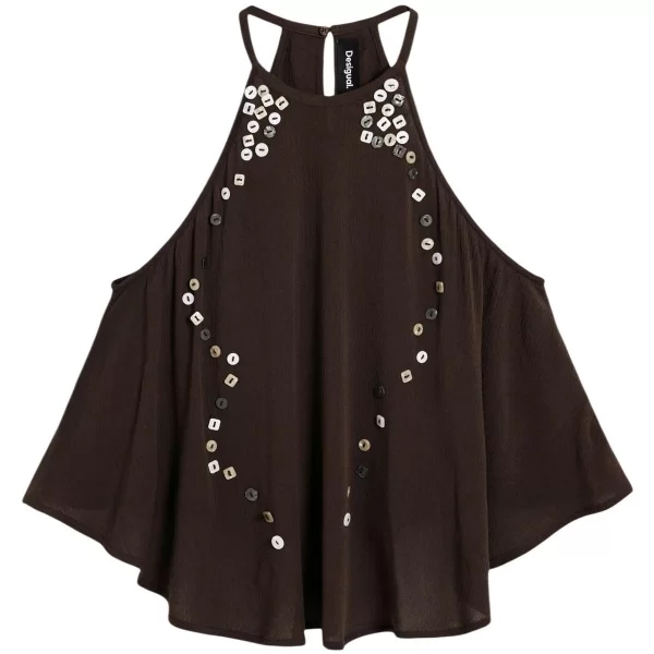 Αμάνικα/T-shirts χωρίς μανίκια Desigual BLUS_BOTT 26SWBW11