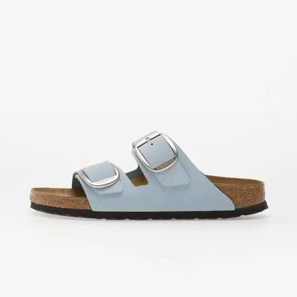Sneakers Birkenstock Arizona Big Buckle Nubuck Leather Women Baby Blue EUR 40