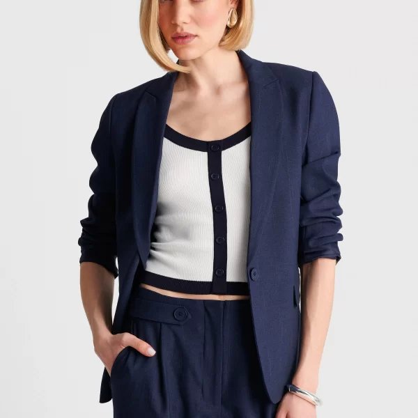 Τοπ πλεκτό με διχρωμία - 5206179117197