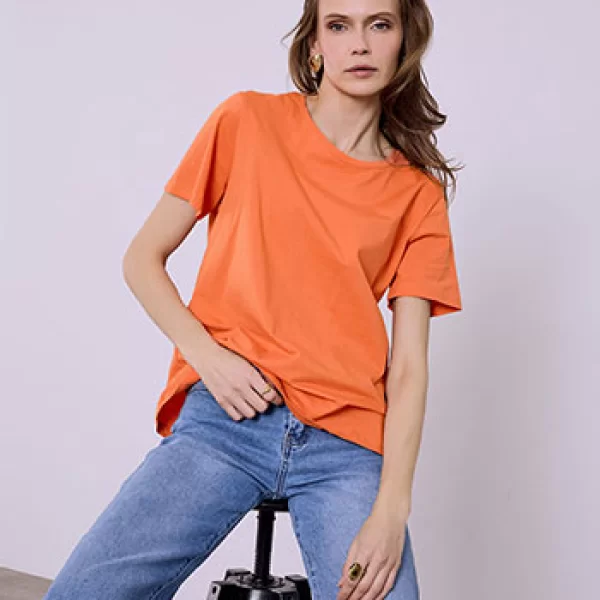 Τ-shirt μονόχρωμο SQ7616.4212+4