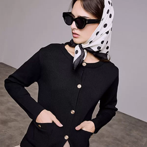 Ζακέτα πλεκτή με τσέπες SQ1738.5119+4