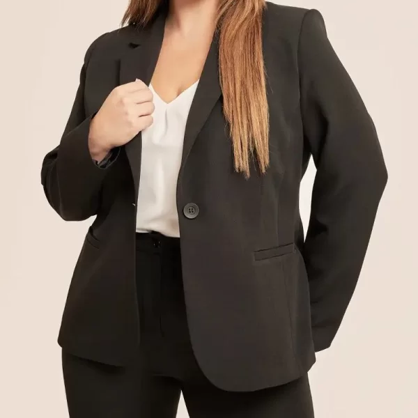 Σακάκι κρεπ - Μαύρο