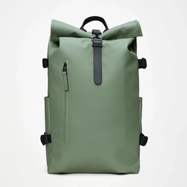 RAINS Rolltop Rucksack Large W3 14590-145 GreenSnake