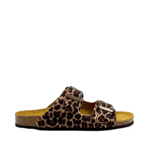 Γυναικείες παντόφλες PLAKTON BETA 180010 LEOPARDO λεοπάρ δέρμα