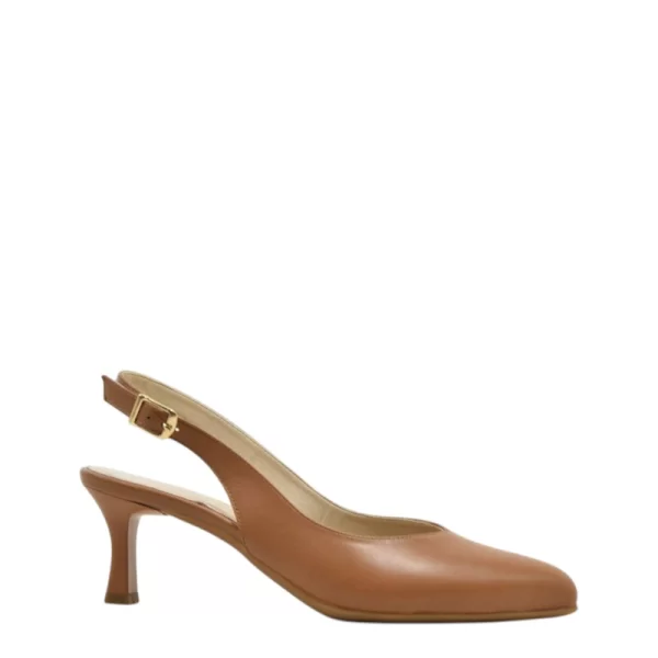 Γυναικείες γόβες Ragazza 086 ταμπά δέρμα