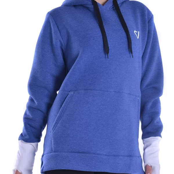 Γυναικείο loose φούτερ Vactive Basic σε μπλε ρουά χρώμα