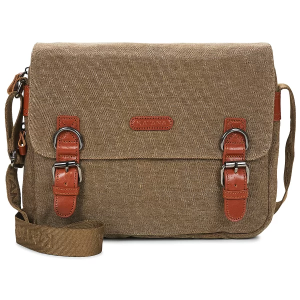 Τσάντες ώμου Katana 6582 BESACE MOYENNE - TOILE GARNIE CUIR