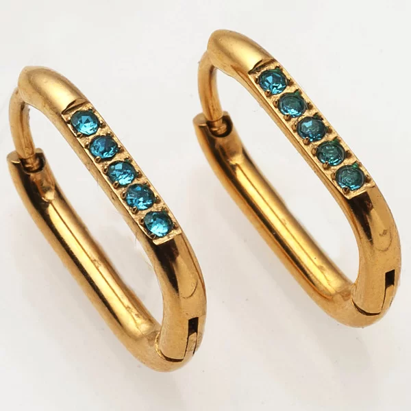 ΧΡΥΣΑ ΠΑΡΑΛΛΗΛΟΓΡΑΜΜΑ ΣΚΟΥΛΑΡΙΚΙΑ ΜΕ ΓΑΛΑΖΙΑ ΣΤΡΑΣ