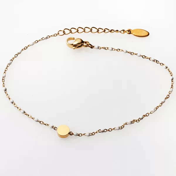 ΧΡΥΣΟ ΒΡΑΧΙΟΛΙ ΛΕΠΤΗ ΑΛΥΣΙΔΑ ΜΕ ΚΕΝΤΡΙΚΟ ΧΡΥΣΟ ΣΤΡΟΓΓΥΛΟ