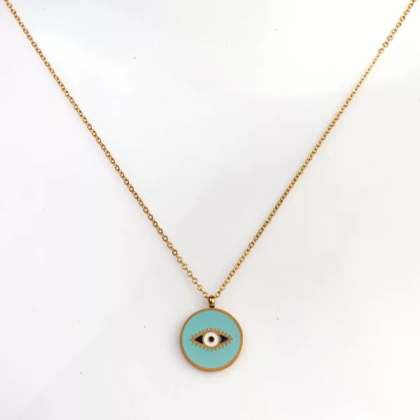 ΧΡΥΣΟ ΚΟΛΙΕ ΑΛΥΣΙΔΑ ΜΕ ΚΡΕΜΑΣΤΟ ΜΑΤΙ ΣΕ ΣΤΡΟΓΓΥΛΗ ΕΠΙΦΑΝΕΙΑ