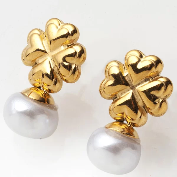 ΧΡΥΣΑ ΣΚΟΥΛΑΡΙΚΙΑ ΣΕ ΣΧΗΜΑ ΣΤΑΥΡΟΥ ΜΕ ΠΕΡΛΑ ΣΤΟ ΤΕΛΕΙΩΜΑ