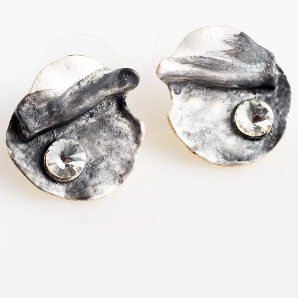 ΧΡΥΣΑ ΣΚΟΥΛΑΡΙΚΙΑ ΣΕ ΣΧΗΜΑ ΠΕΤΑΛΟΥ ΜΕ ΣΤΡΑΣ