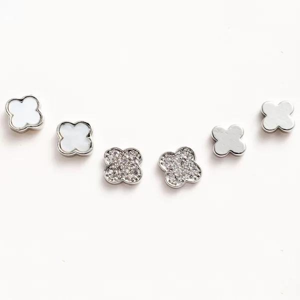 ΣΕΤ ΑΠΌ ΤΡΙΑ ΖΕΥΓΑΡΙΑ ΑΣΗΜΙ ΣΚΟΥΛΑΡΙΚΙΑ ΣΕ ΣΧΗΜΑ ΛΟΥΛΟΥΔΙΟΥ