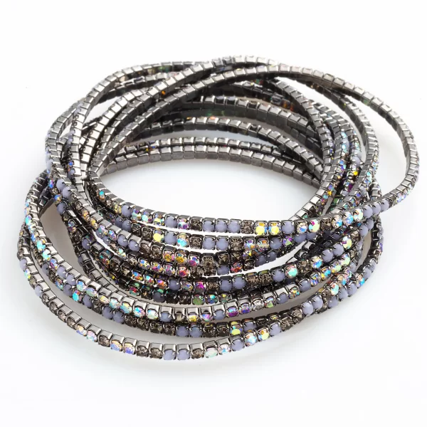 ΔΕΚΑ ΑΣΗΜΙ ΕΛΑΣΤΙΚΑ ΒΡΑΧΙΟΛΙΑ ΜΕ ΙΡΙΔΙΖΩΝ ΣΤΡΑΣ