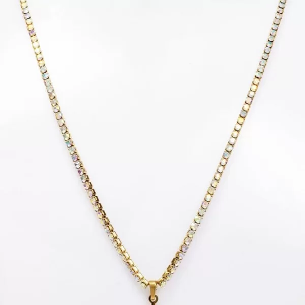 ΧΡΥΣΟ ΚΟΛΙΕ ΜΕ ΚΡΕΜΑΣΤΟ ΑΣΤΕΡΙ ΚΑΙ ΙΡΙΔΙΖΟΝ ΣΤΡΑΣ