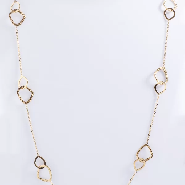 ΧΡΥΣΗ ΜΑΚΡΙΑ ΑΛΥΣΙΔΑ ΚΟΛΙΕ ΜΕ ΕΝΩΜΕΝΟΥΣ ΚΥΚΛΟΥΣ ΑΝΑ ΔΙΑΣΤΗΜΑΤΑ