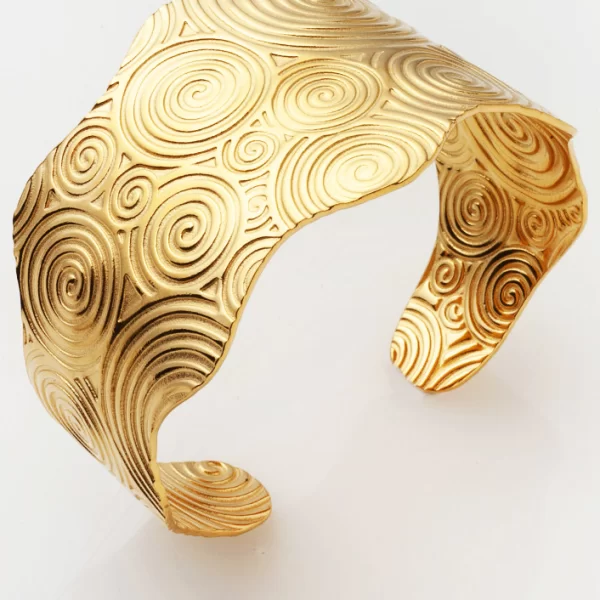 ΧΡΥΣΟ ΒΡΑΧΙΟΛΙ ΜΕ ΑΡΧΑΙΟΕΛΛΗΝΙΚΟΥ ΤΥΠΟΥ ΣΠΕΙΡΕΣ ΧΑΡΑΓΜΕΝΕΣ