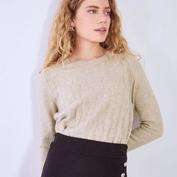 Πουλόβερ με απαλή υφή WT7616.4283+4