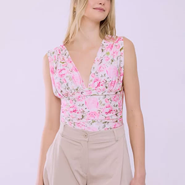 Κορμάκι φλοράλ αμάνικο SQ9853.4271+1