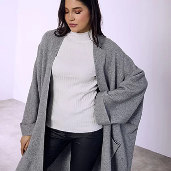 Ζακέτα με γυριστό μανίκι SQ7568.5623+2